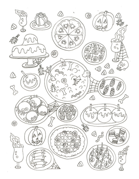 Halloween Adult Coloring Book