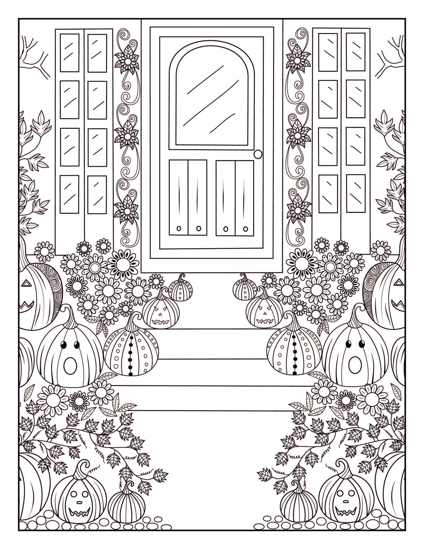 Halloween Adult Coloring Book