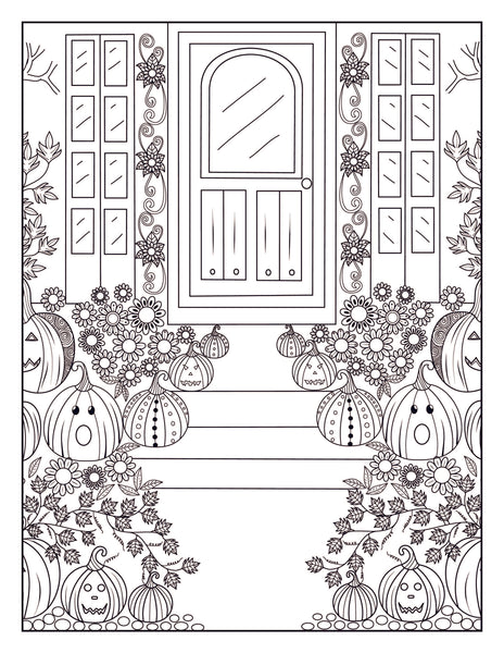 Halloween Adult Coloring Book