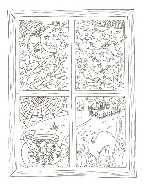 Halloween Adult Coloring Book