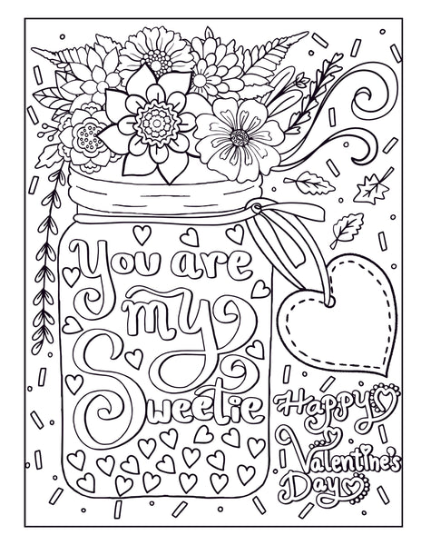Love Quotes Inspirational Coloring Book