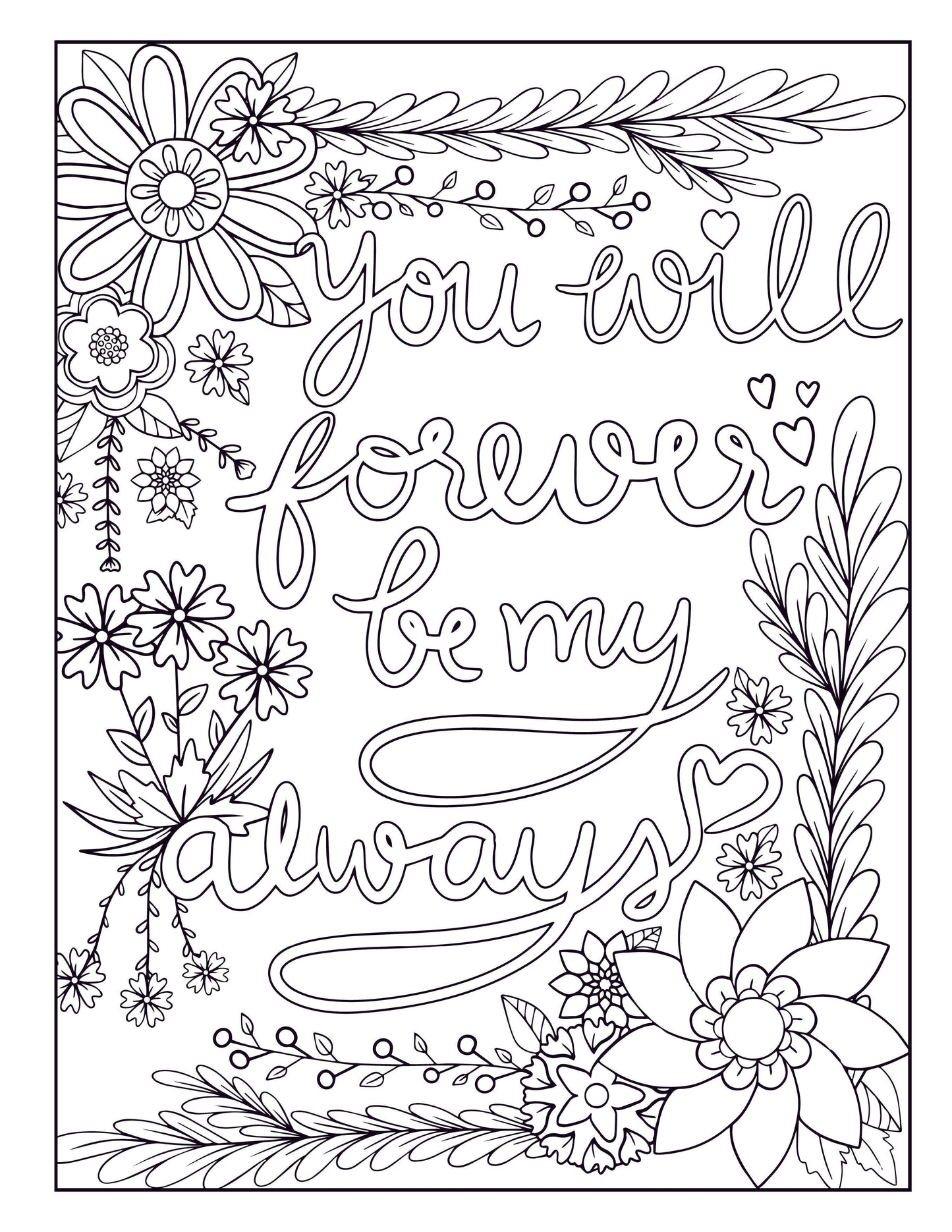 Love Quotes Inspirational Coloring Book