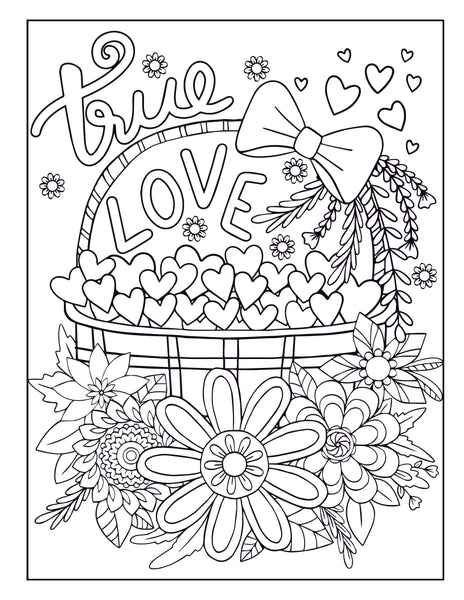 Love Quotes Inspirational Coloring Book
