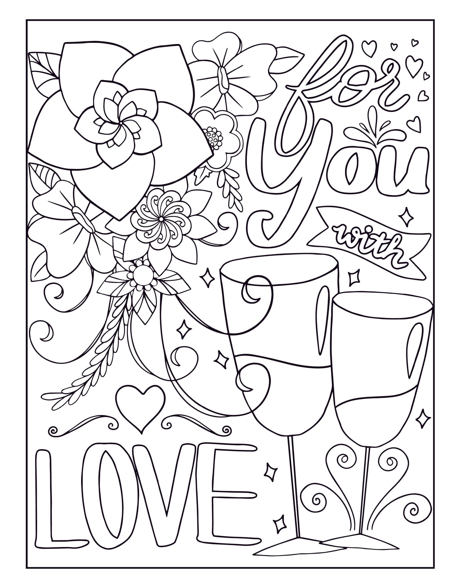 Love Quotes Inspirational Coloring Book