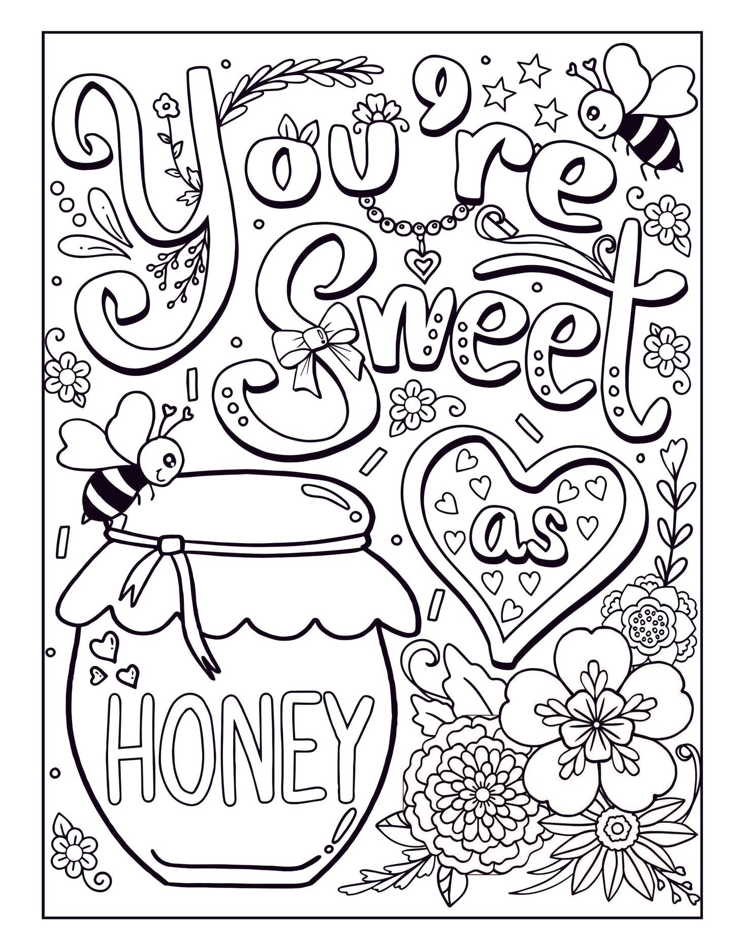 Love Quotes Inspirational Coloring Book