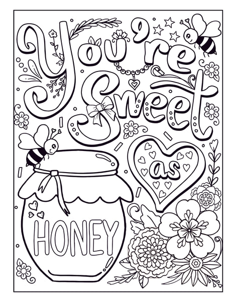 Love Quotes Inspirational Coloring Book