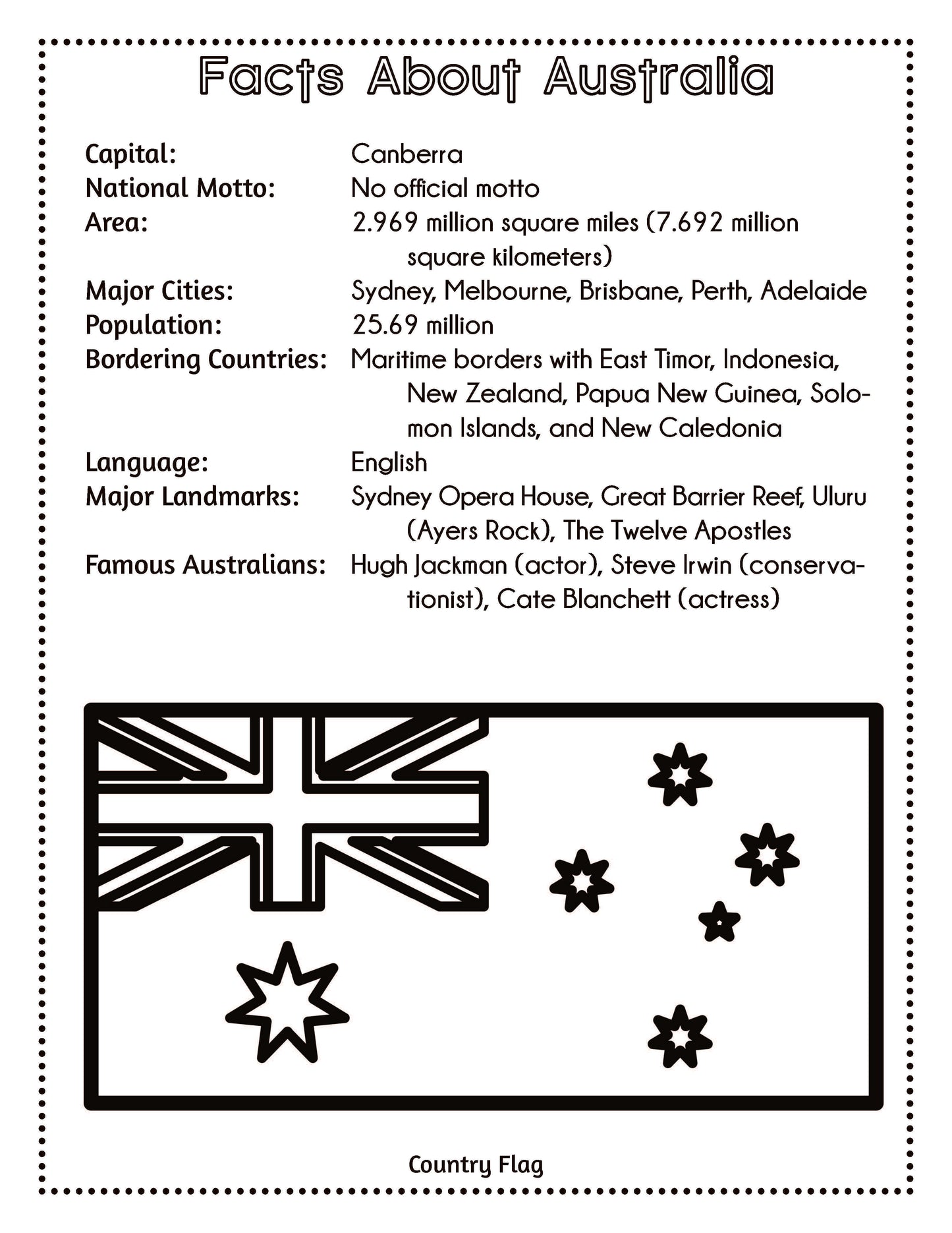 Printable Geography Activity Book Bundle — PDF Download