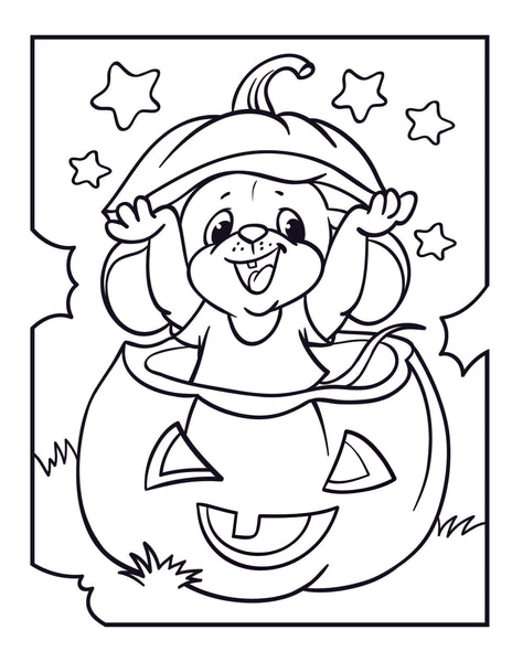 Happy Halloween Coloring Book for Toddlers