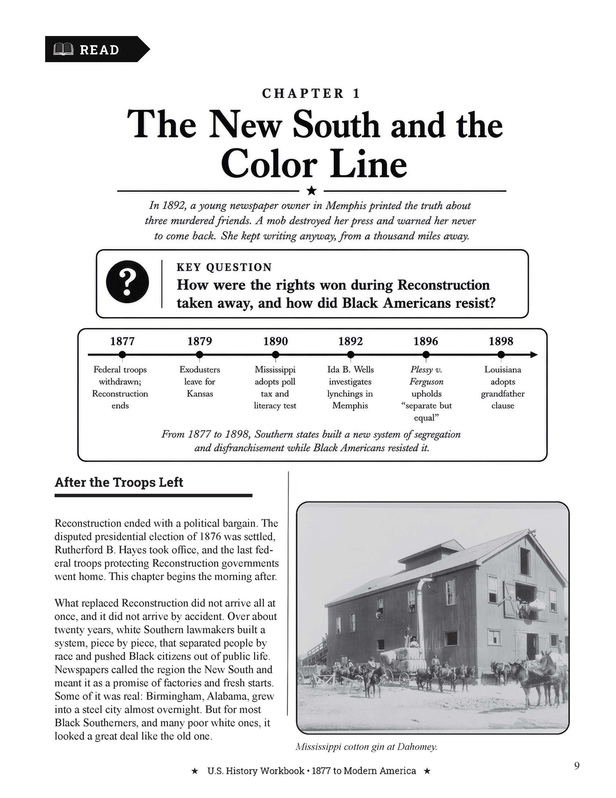 U.S. History Workbook for Grades 5-8: 1877 Through Modern America