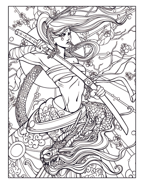Fantasy Collection Coloring Book For Adults