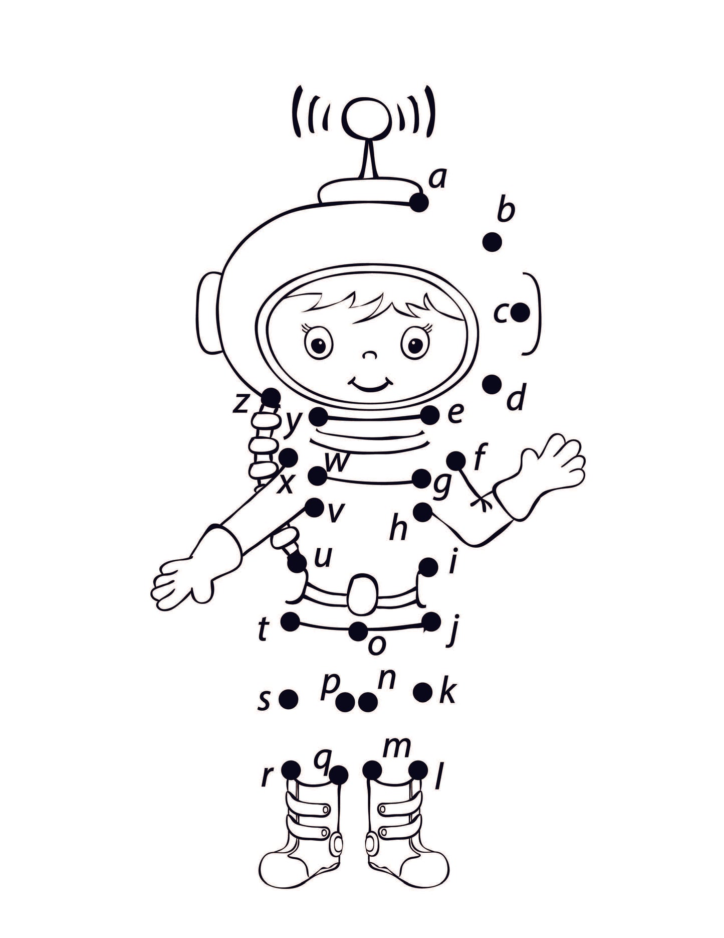 Alphabet Dot-to-Dot Book for Kids: Connect the Dots Puzzles for Fun and Learning