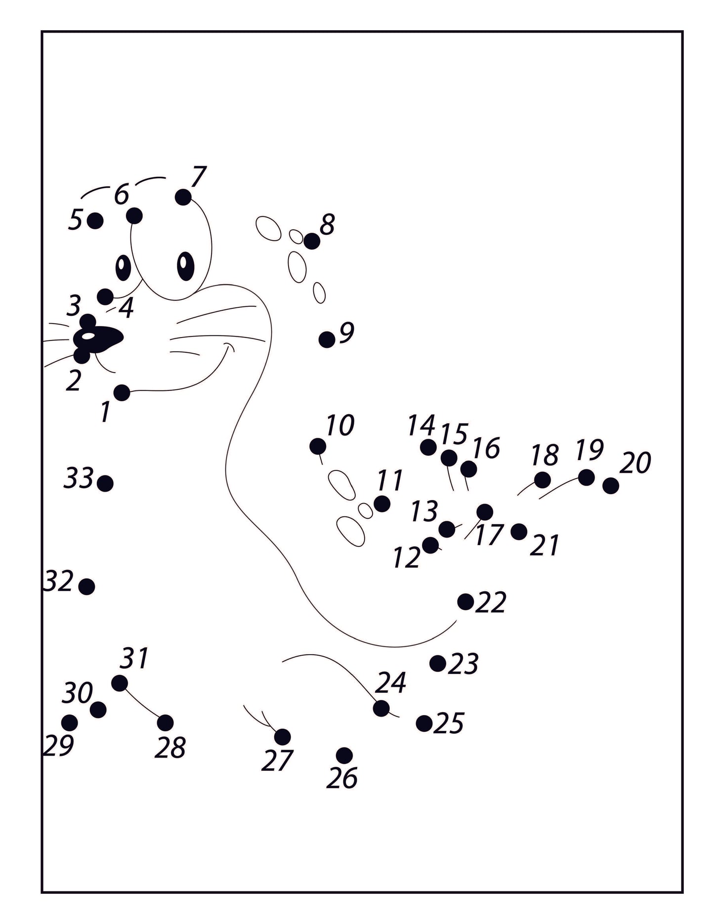 Animal Dot-to-Dot Book for Kids: Connect the Dots Puzzles for Fun and Learning