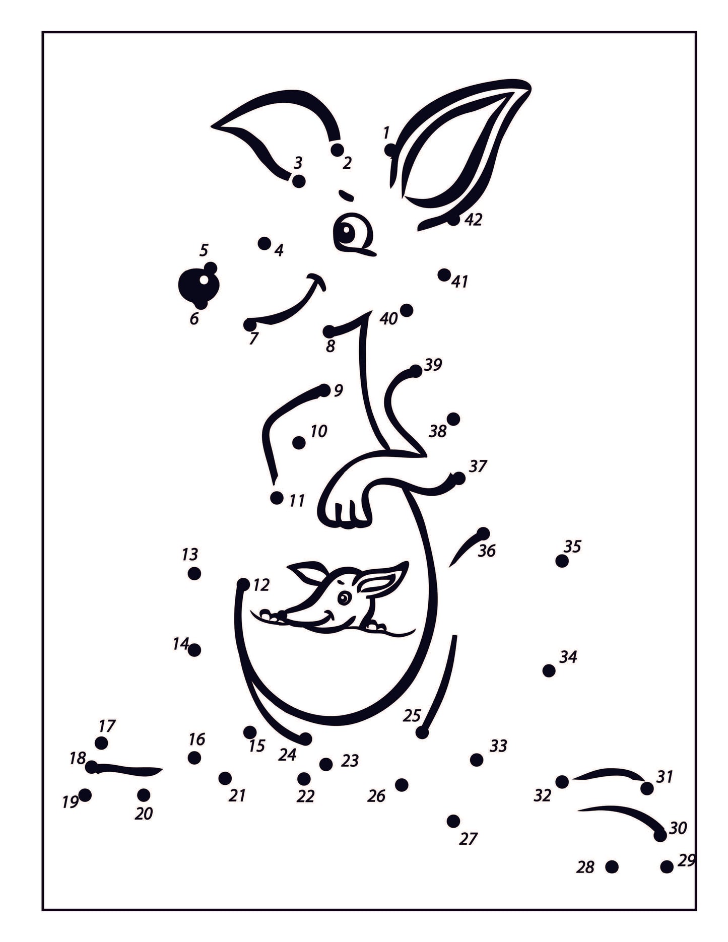 Animal Dot-to-Dot Book for Kids: Connect the Dots Puzzles for Fun and Learning