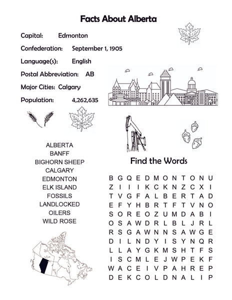 Canada Activity and Fact Book: Canadian Geography Workbook for Kids
