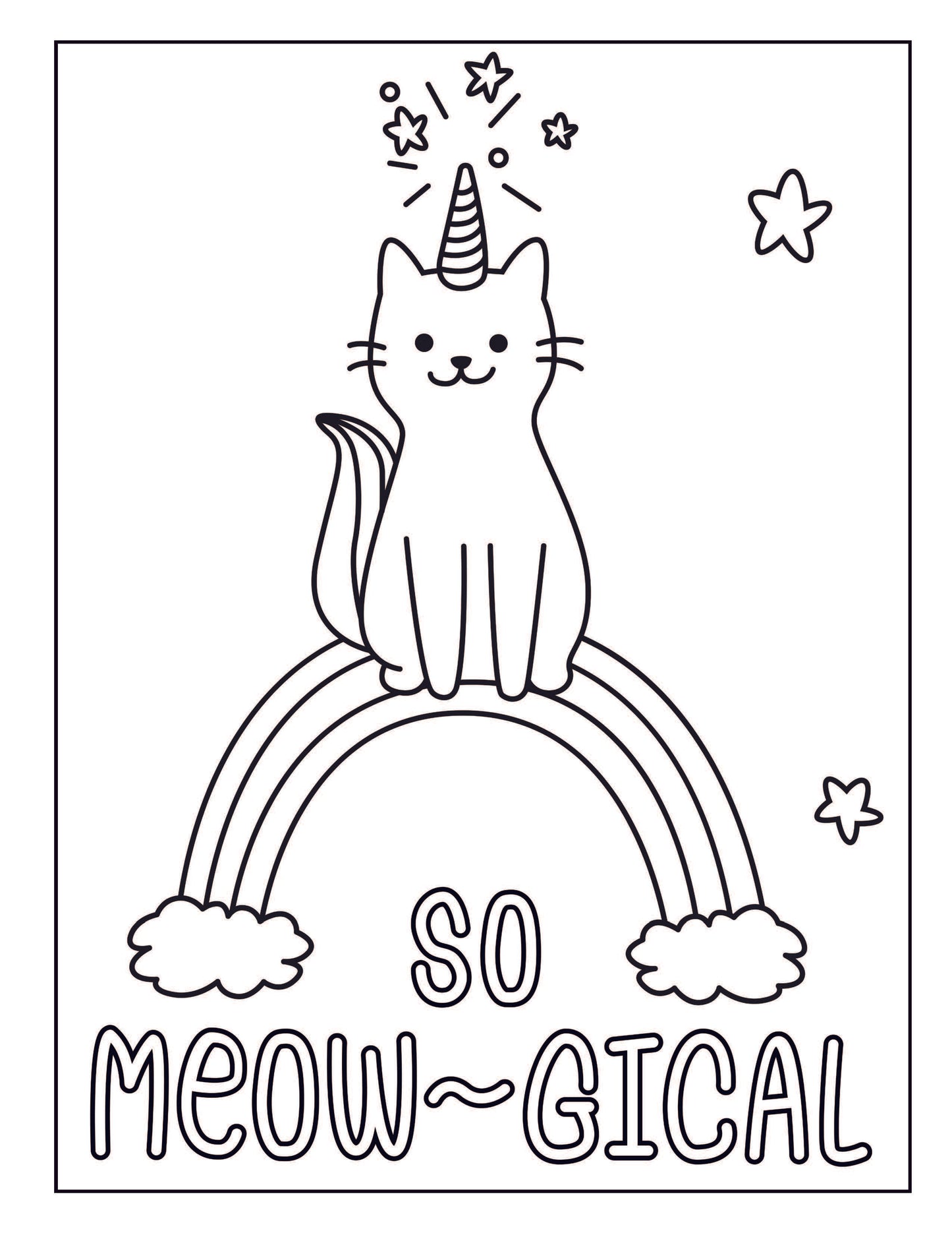 Caticorn Coloring Book