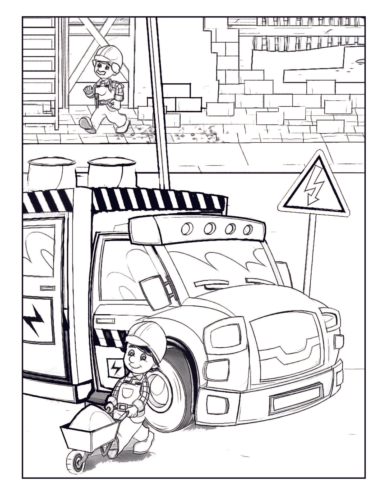 Big Construction Coloring Book