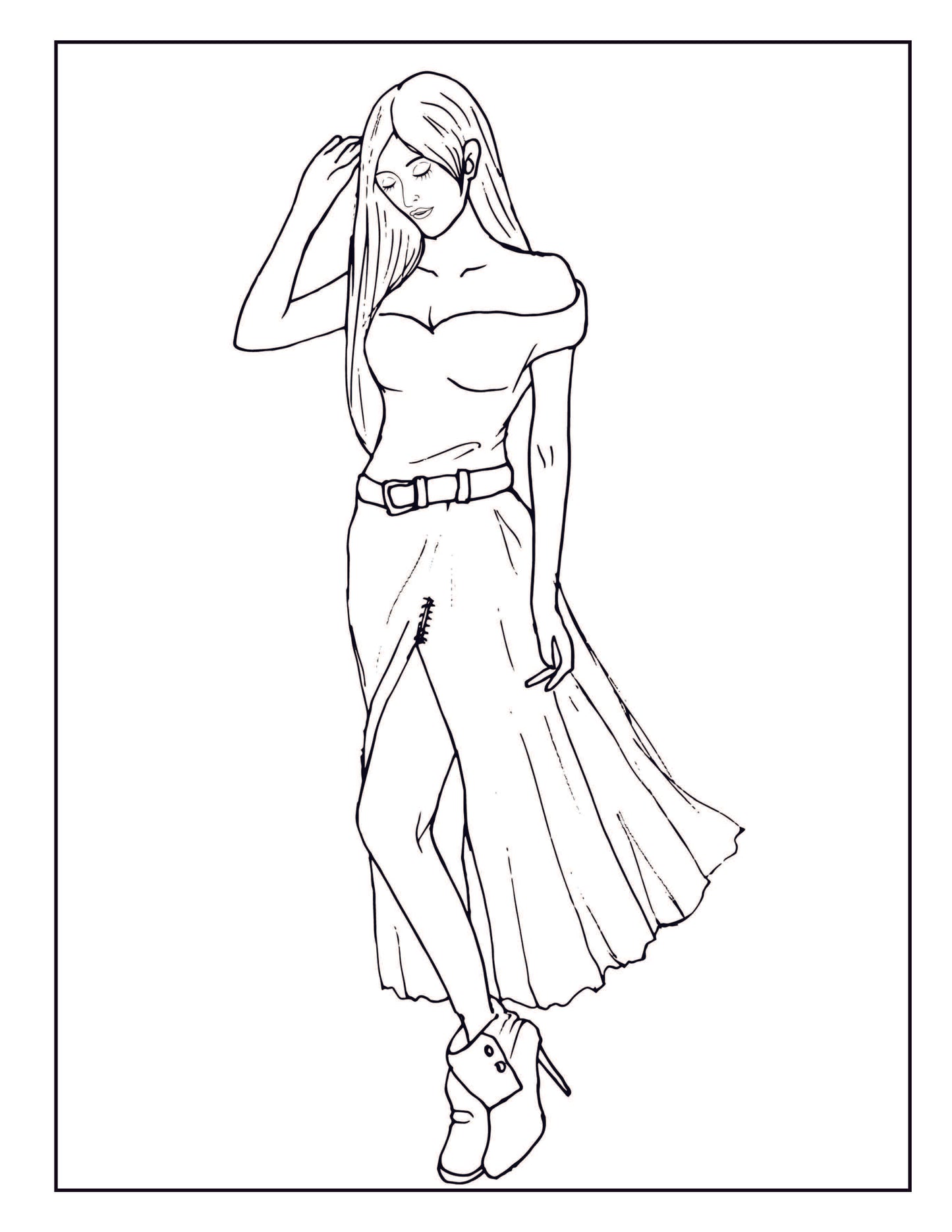 The Big Fashion Coloring Book