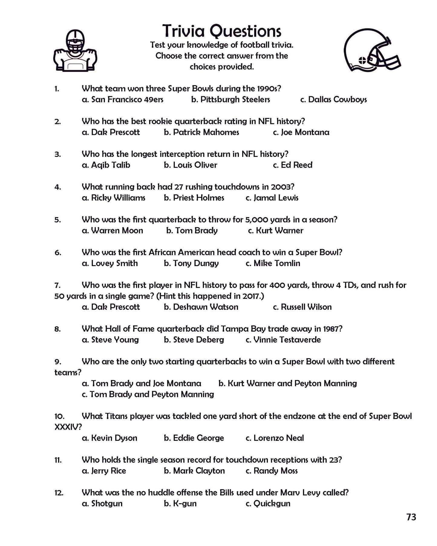 Football Puzzle Book: Crosswords, Word Search, Word Scrambles, Trivia Questions