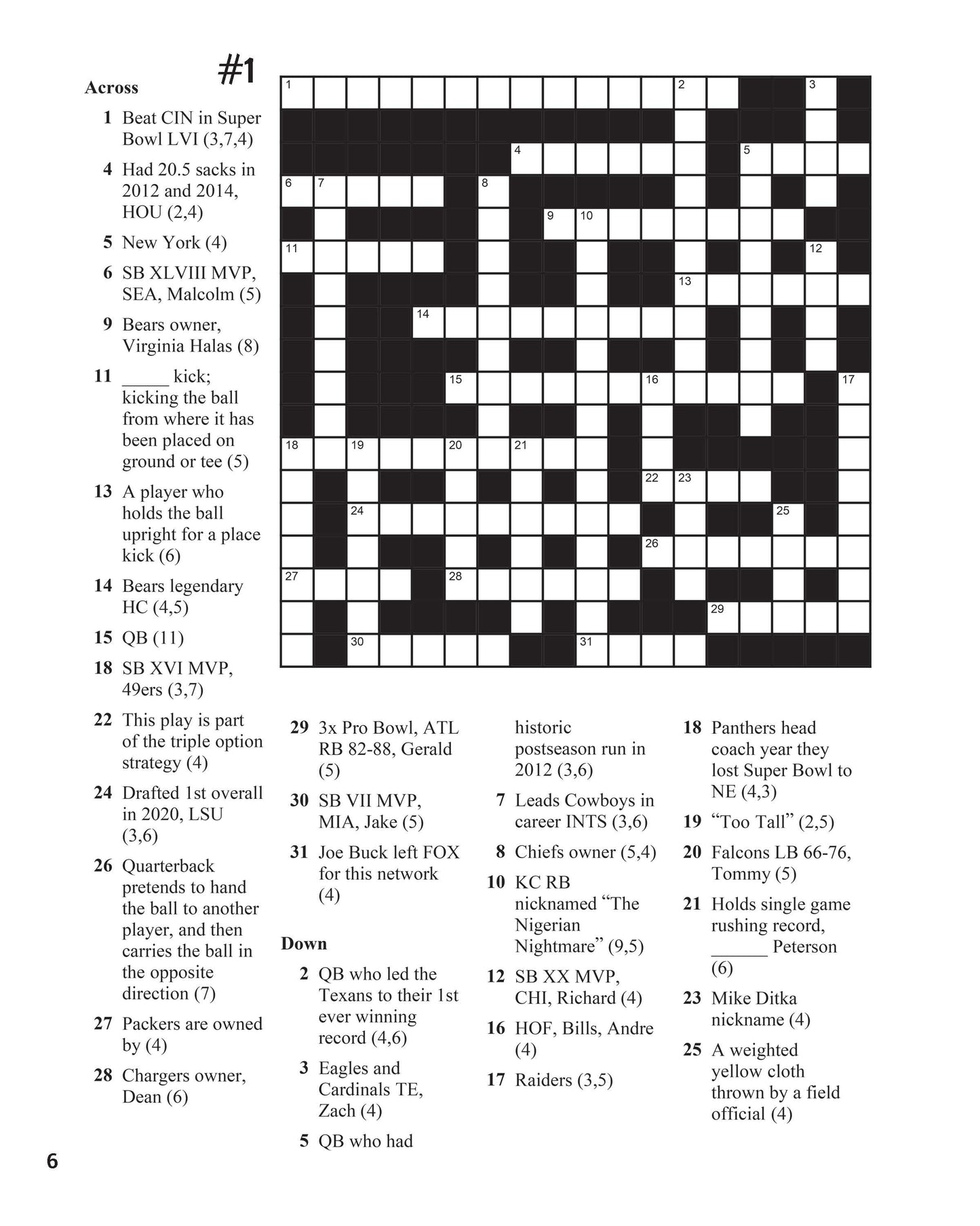 Football Puzzle Book: Crosswords, Word Search, Word Scrambles, Trivia Questions