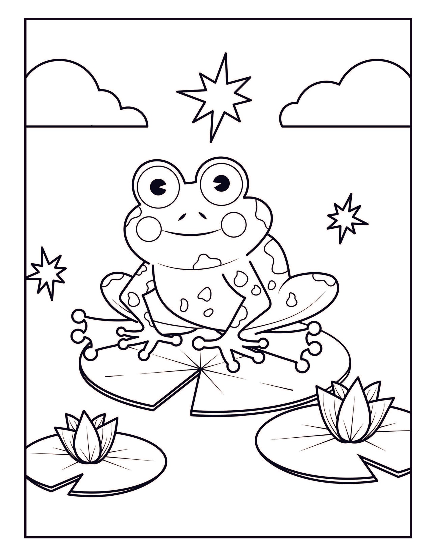 Frog Coloring Book