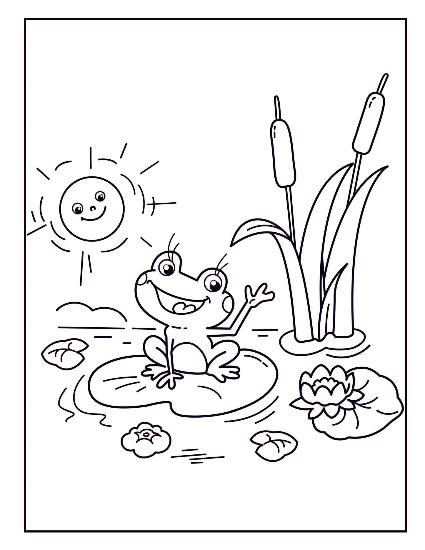 Frog Coloring Book