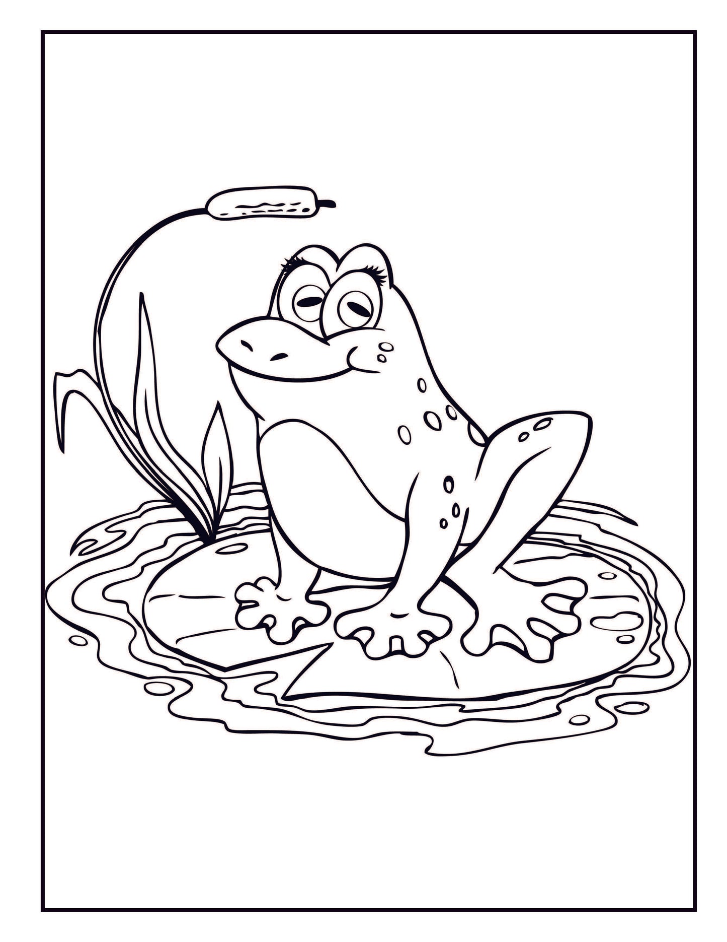 Frog Coloring Book