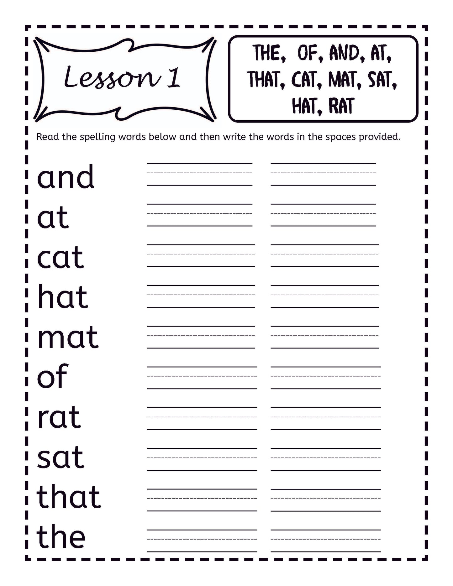 Spelling Workbook for Kids Ages 5-7: Learn and Practice Over 350 Essential Words Including Sight Words and Phonics Activities