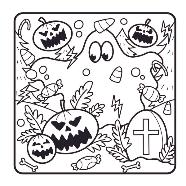 Happy Halloween Coloring Book