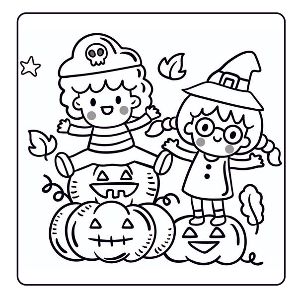 Happy Halloween Coloring Book