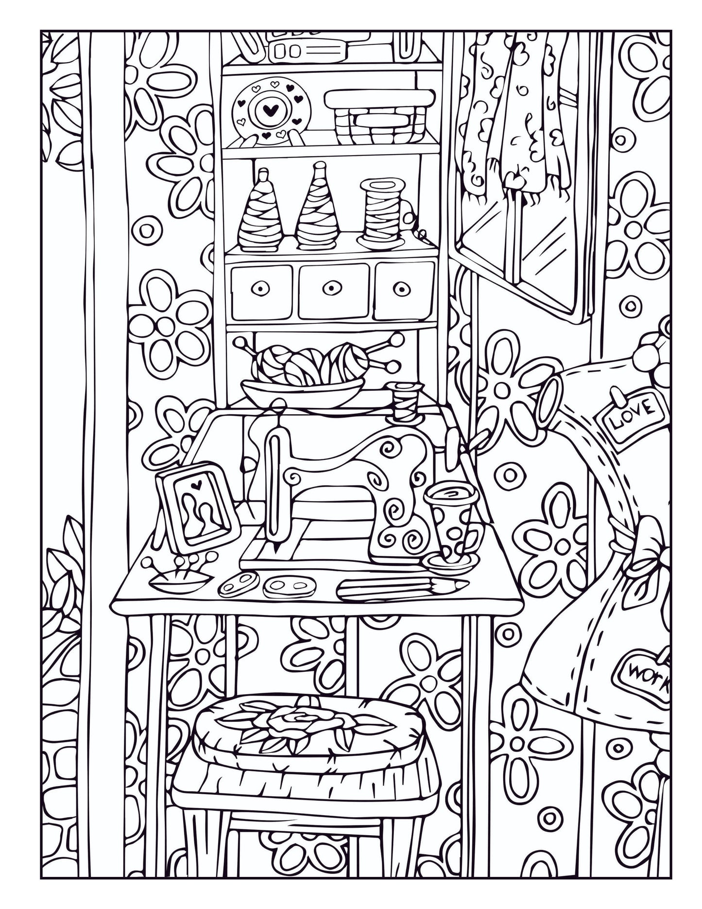 Home Sweet Home Coloring Book