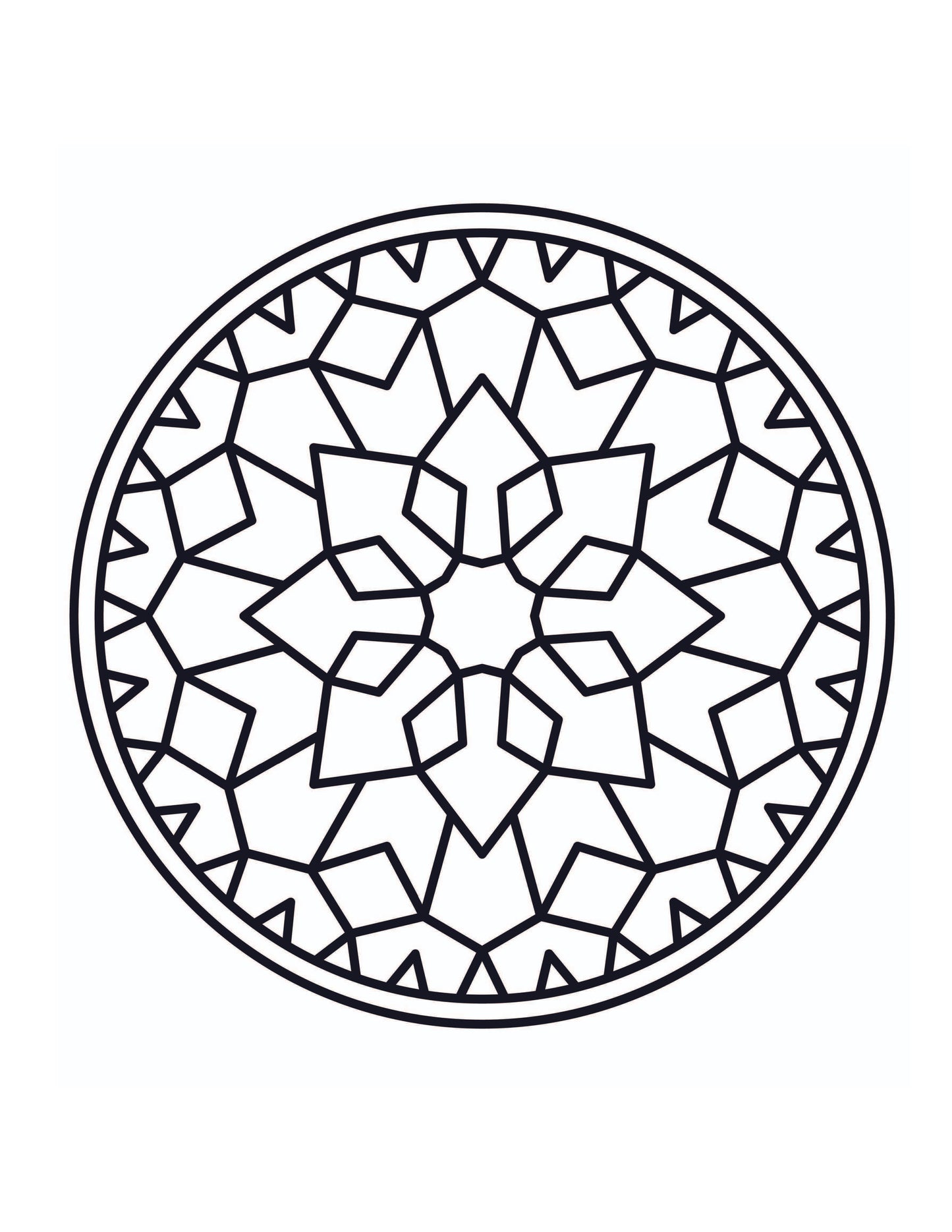 Large Print Coloring Book: Easy Mandalas
