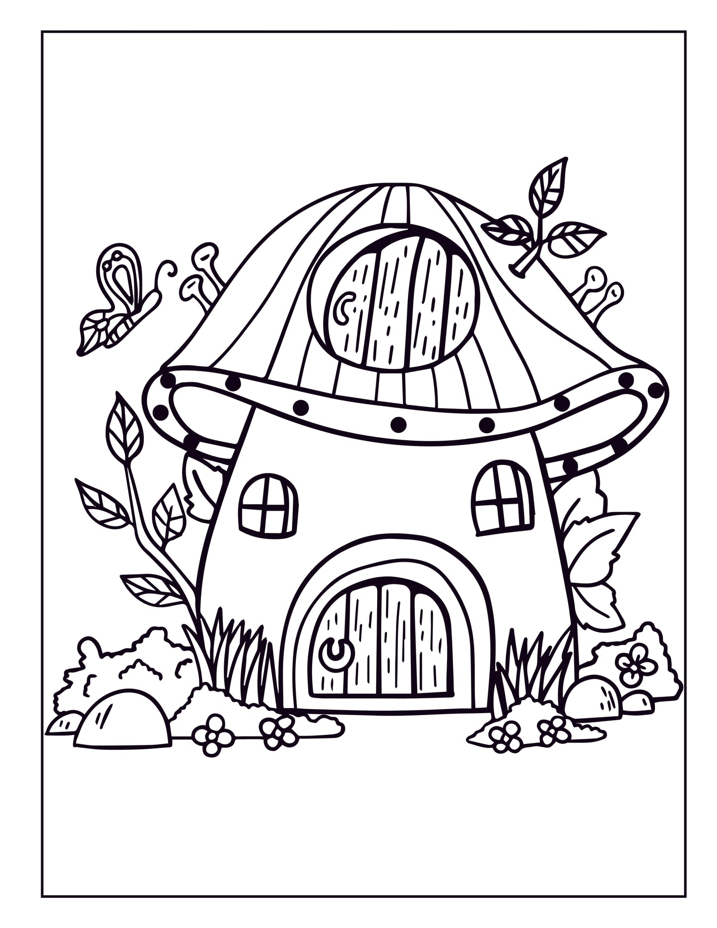 Large Print Coloring Book: Easy Patterns for Adults