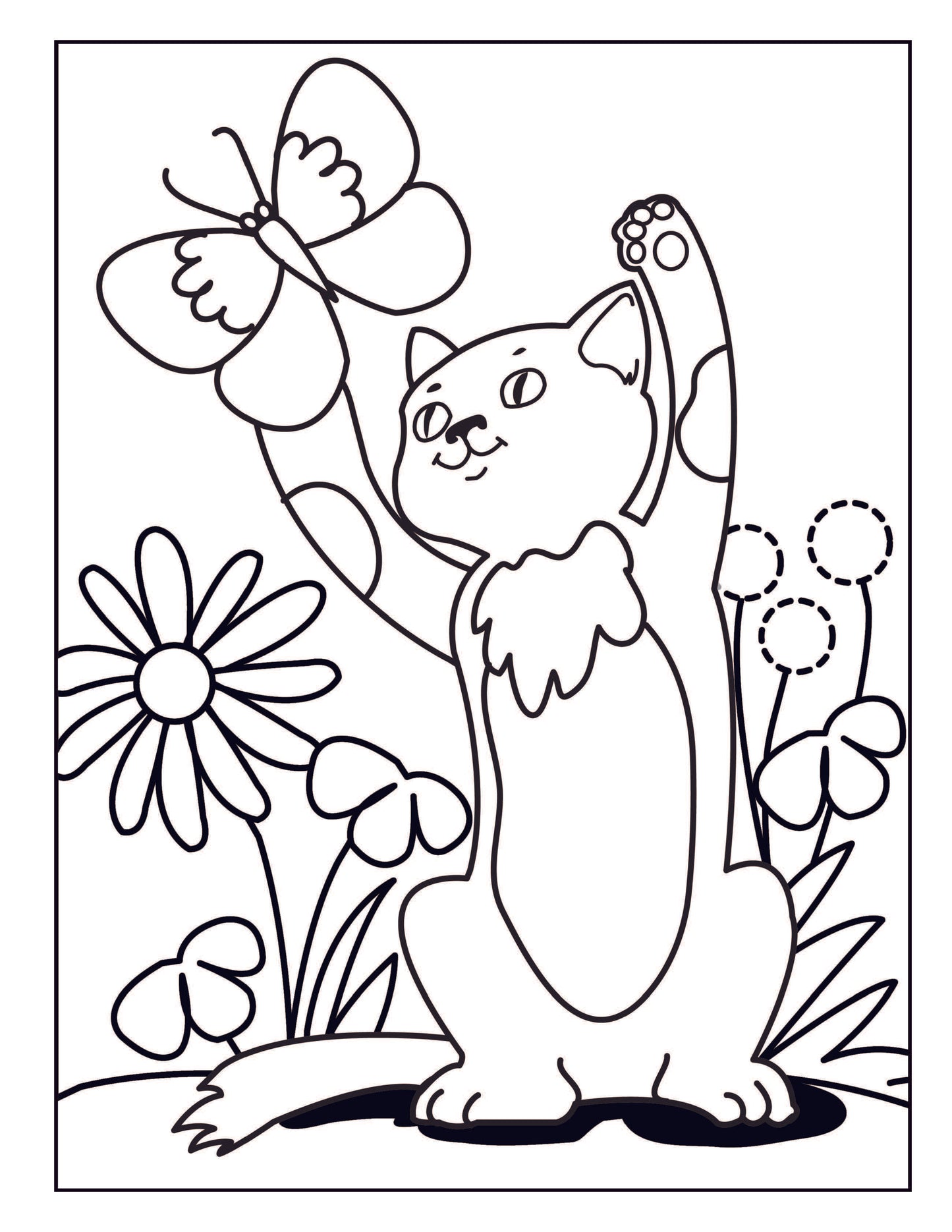 Large Print Coloring Book: Easy Patterns for Adults