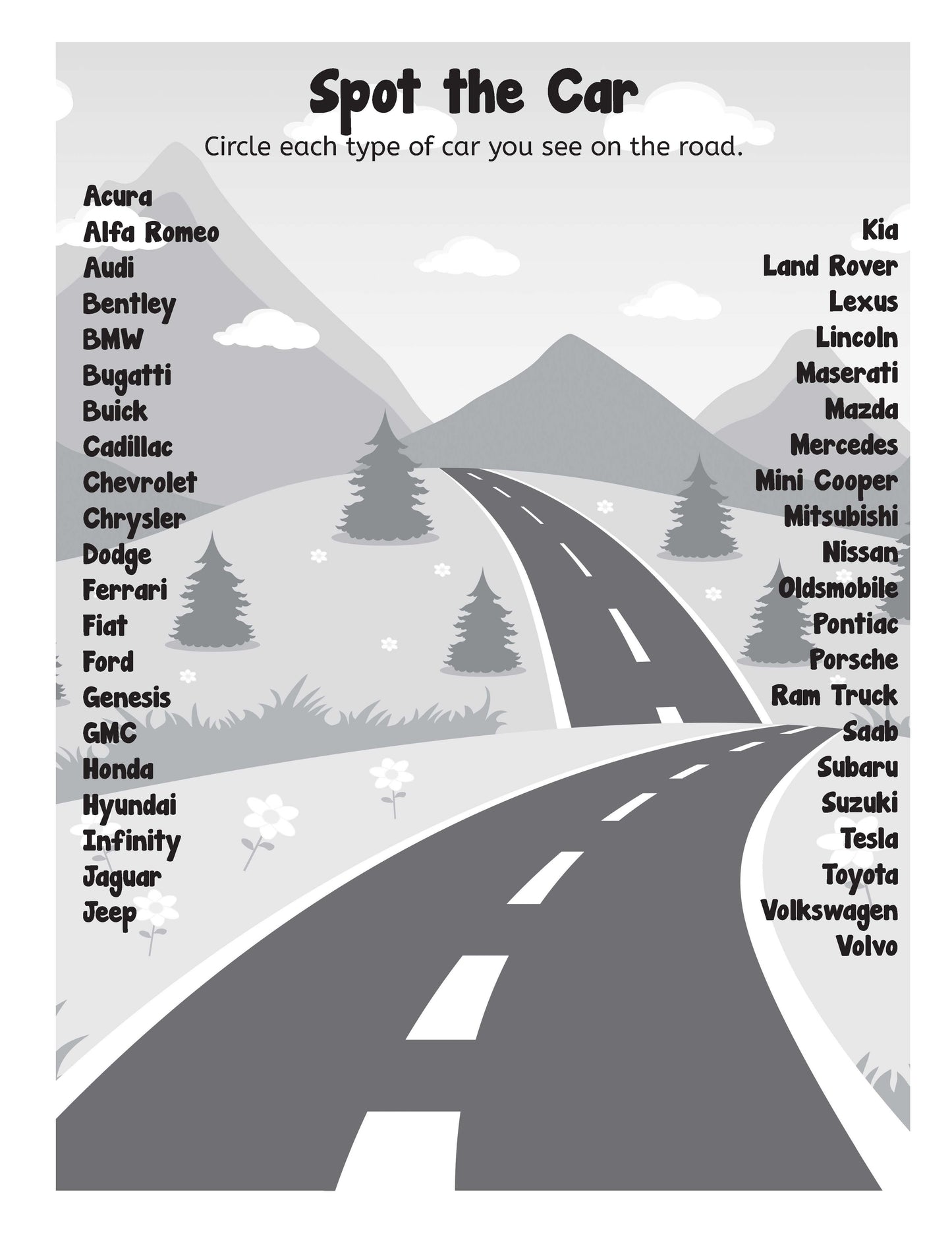 Road Trip Activity Book: Travel Games and Puzzles for Kids 6-12