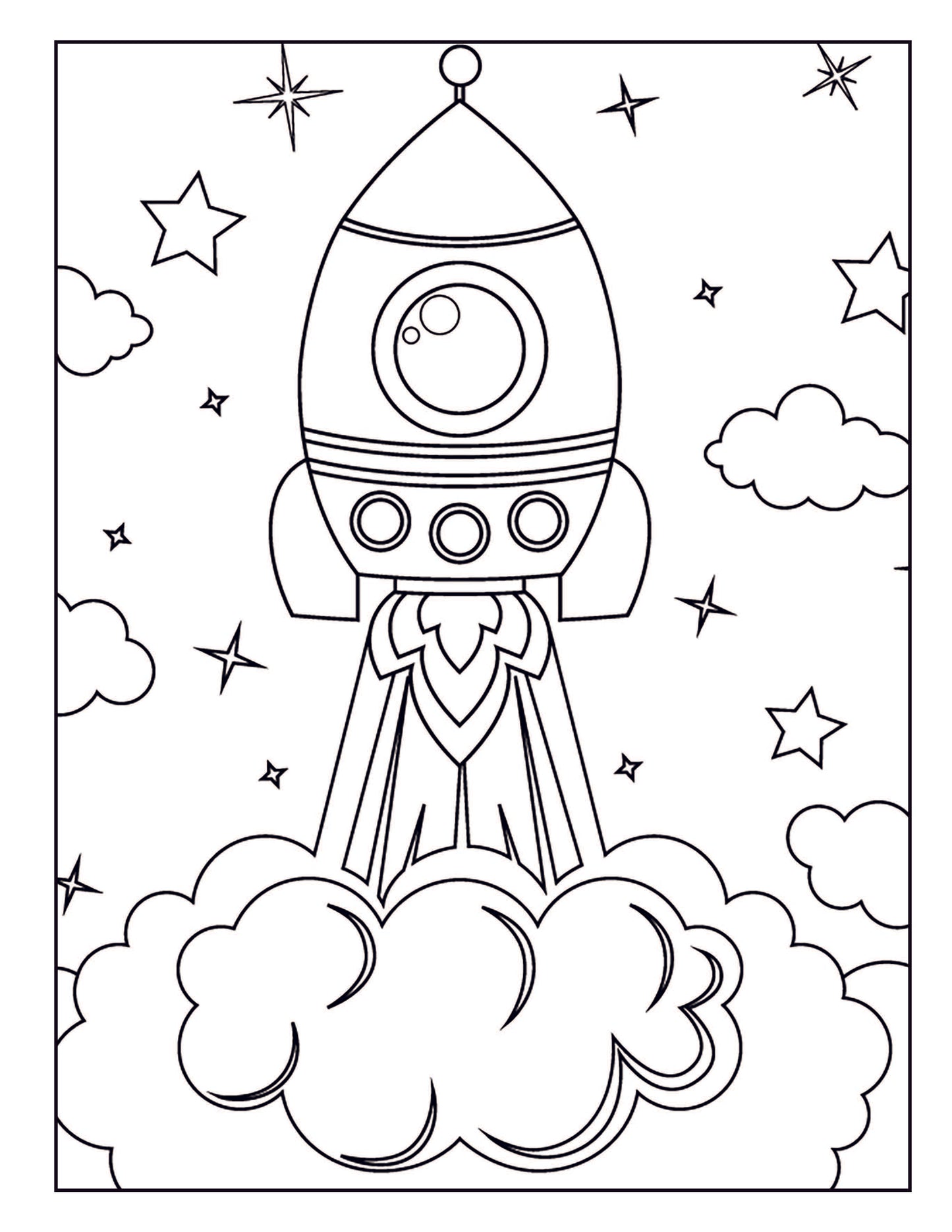 Space Coloring Book for Kids
