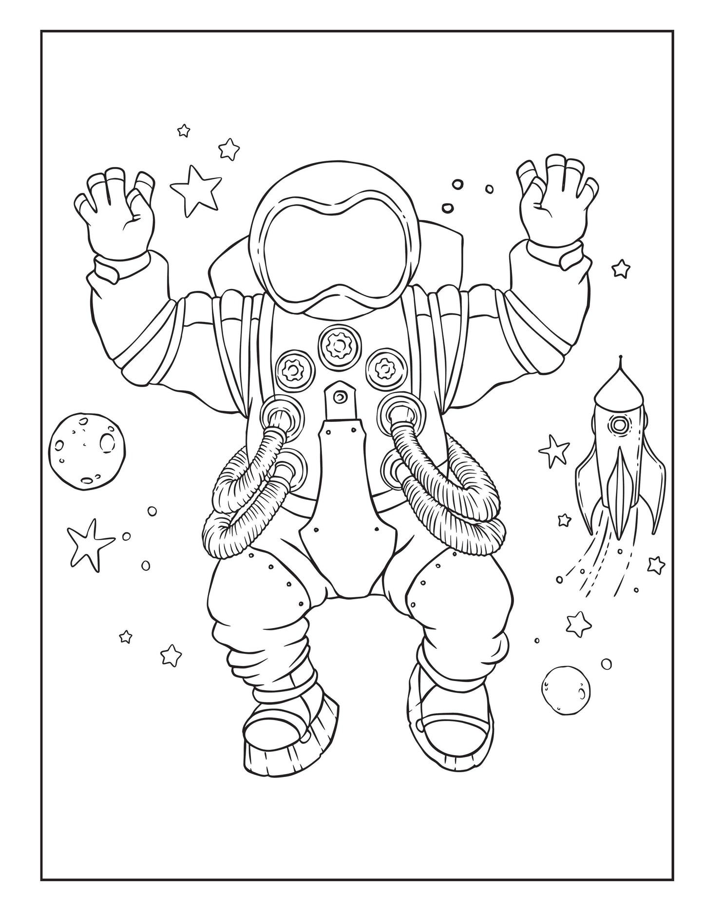 Space Coloring Book for Kids