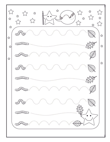 Preschool Tracing Workbook: Shapes to Trace and Color