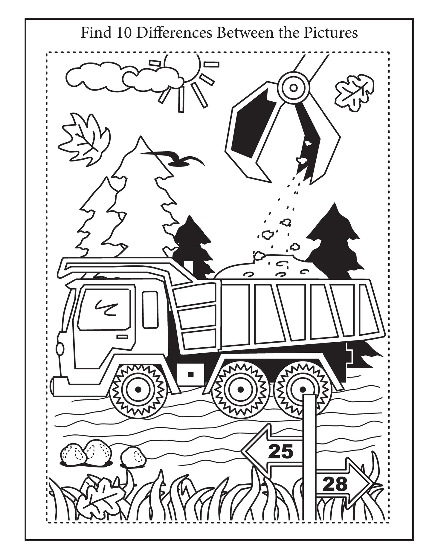 Truck Coloring and Activity Book for Kids (Kids Activity Books)