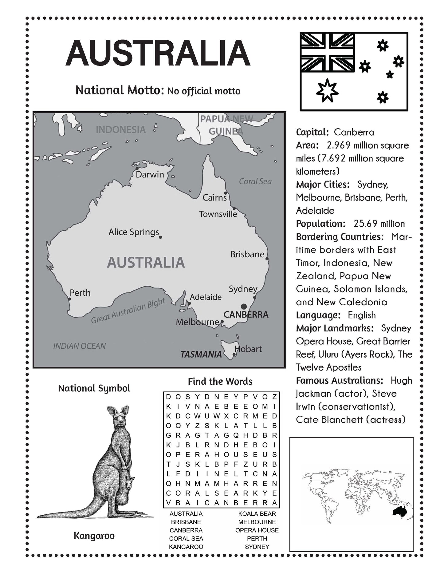 World Geography Activity Book