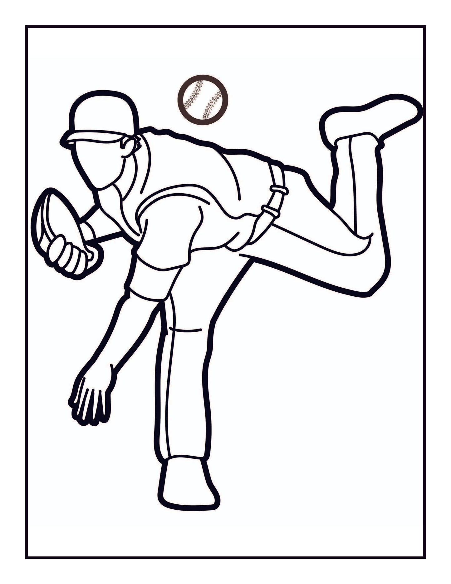 Baseball Coloring Book