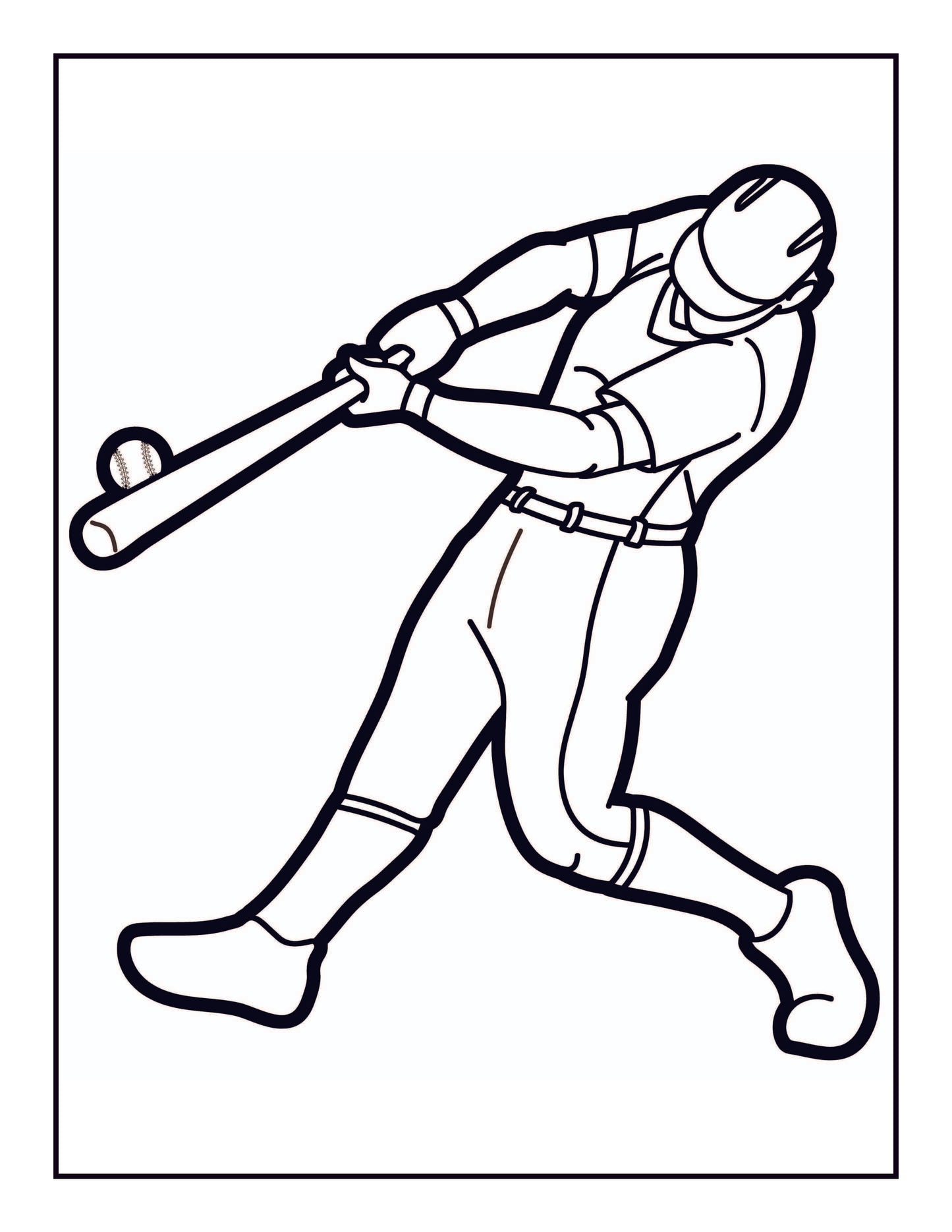 Baseball Coloring Book