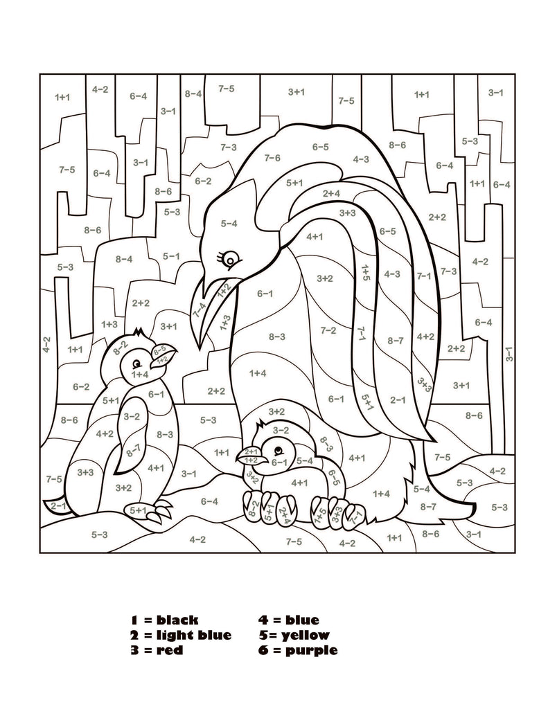 Color By Numbers Addition and Subtraction – Dylanna Press