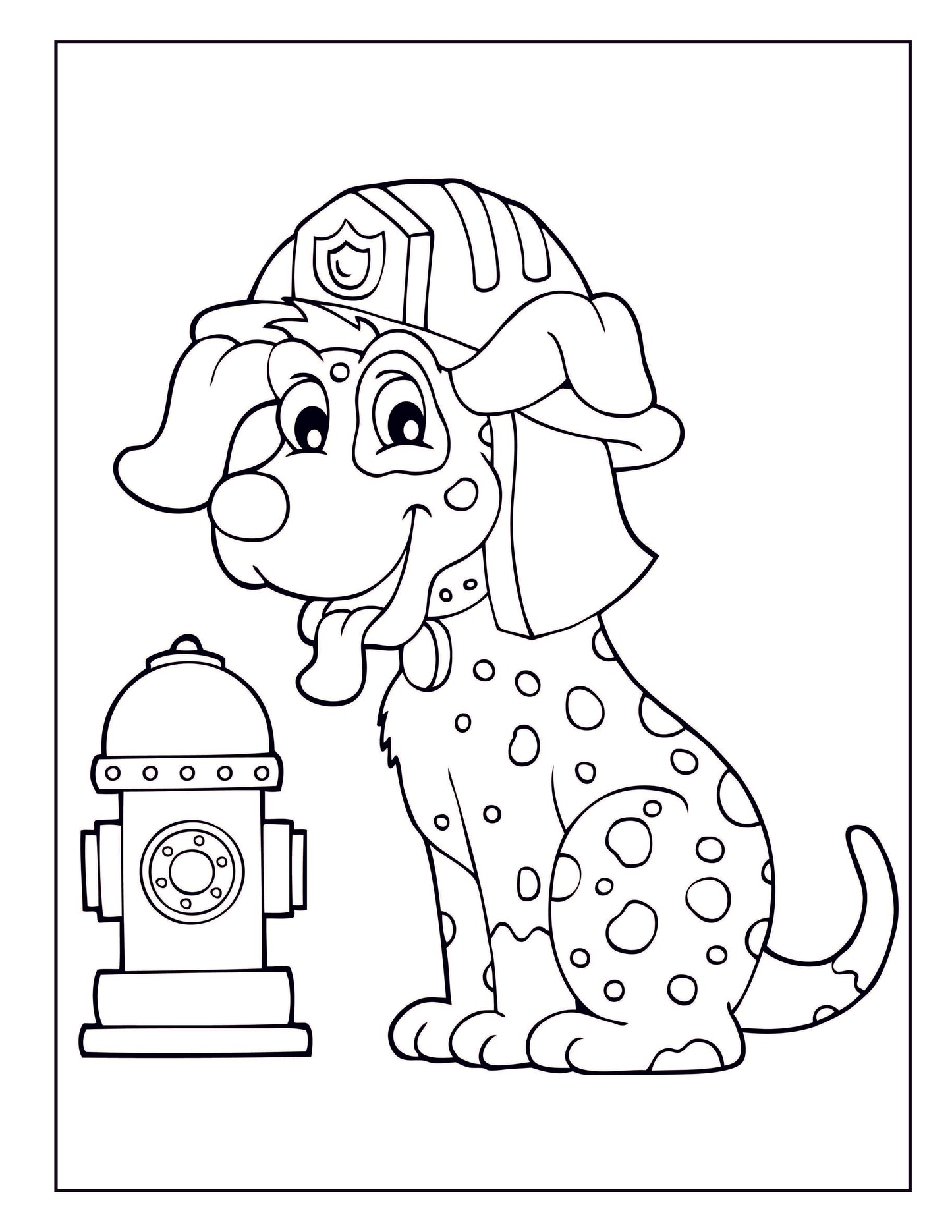 Fire Trucks Coloring Book: With Bonus Activity Pages