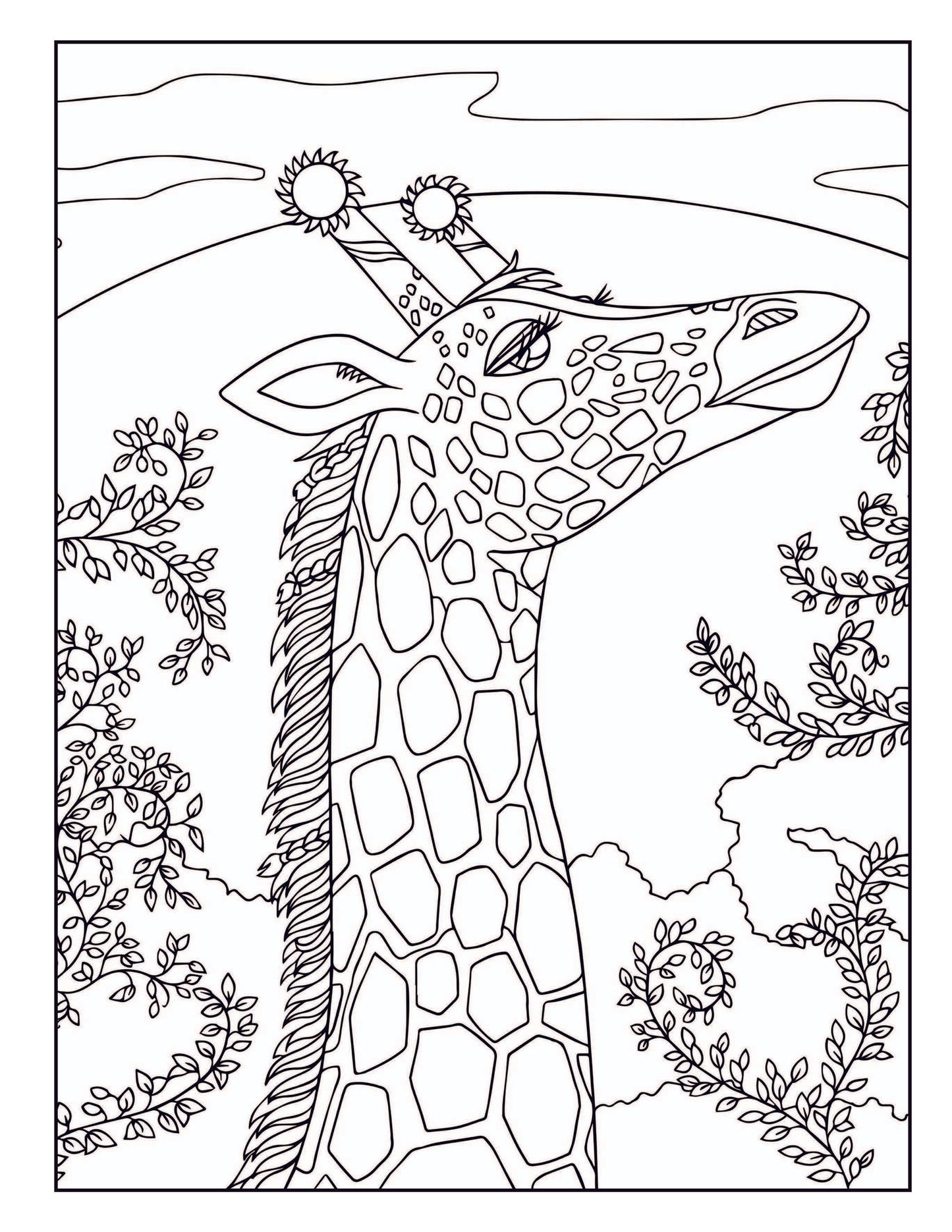 Graceful Giraffe Coloring Book