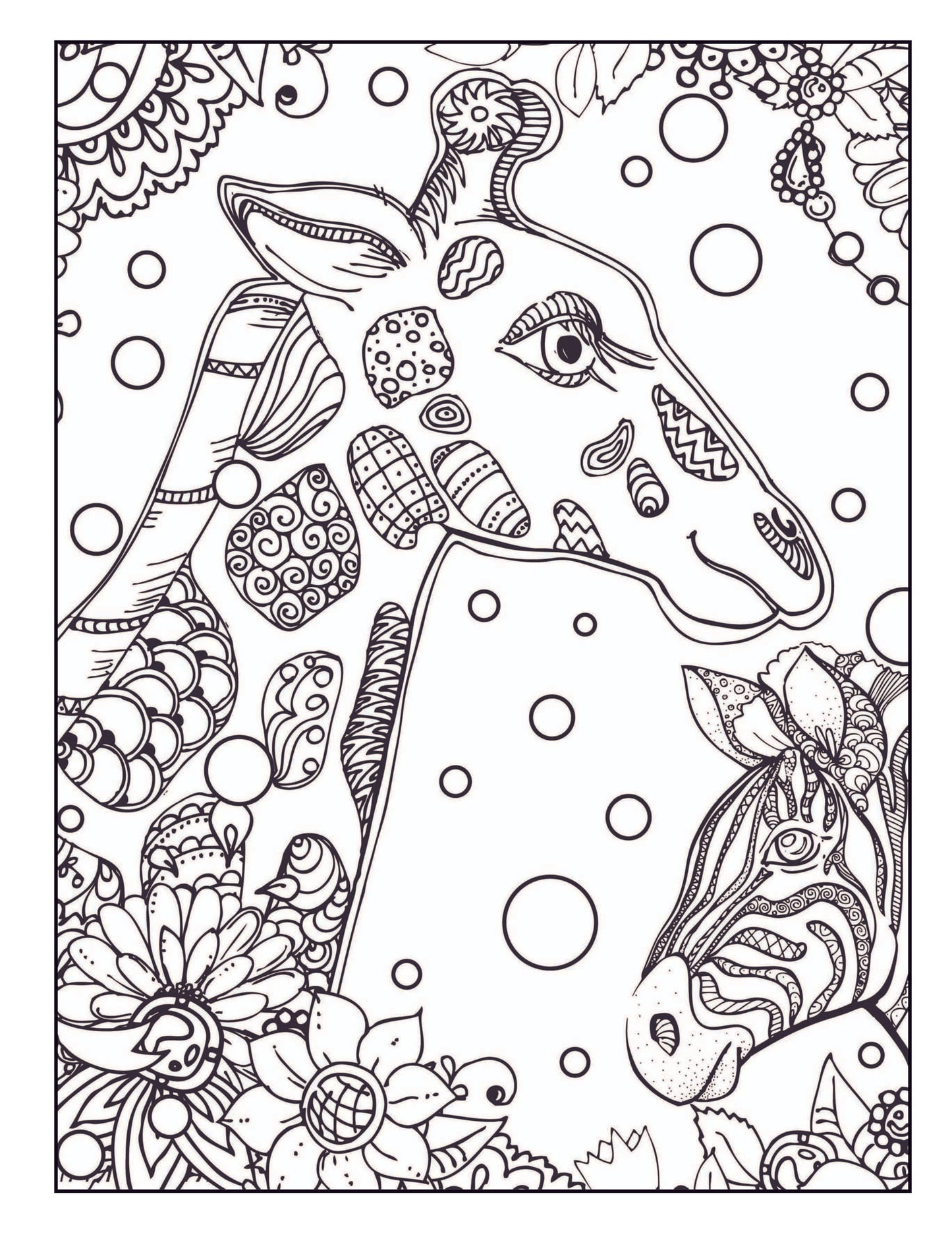 Graceful Giraffe Coloring Book