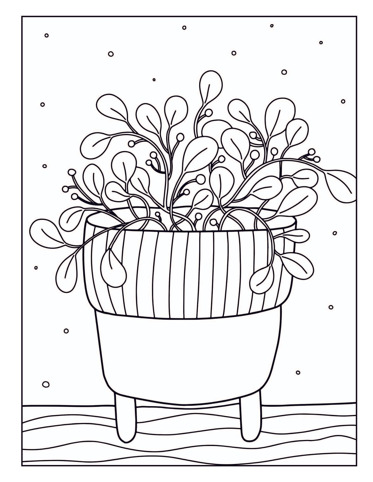 Lovely Garden Large Print Coloring Book