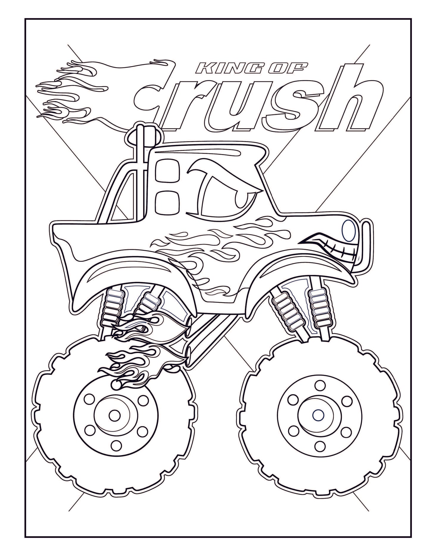 Monster Truck Coloring Book