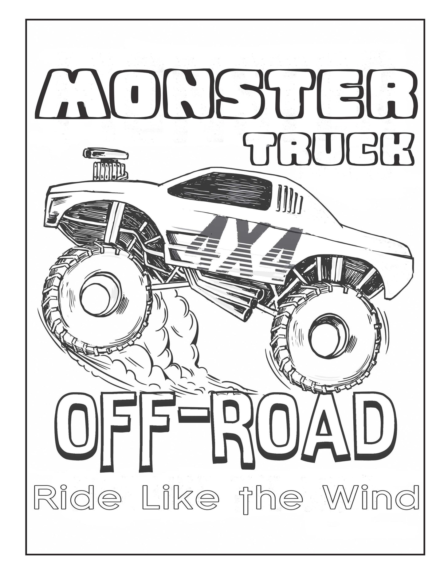 Monster Truck Coloring Book