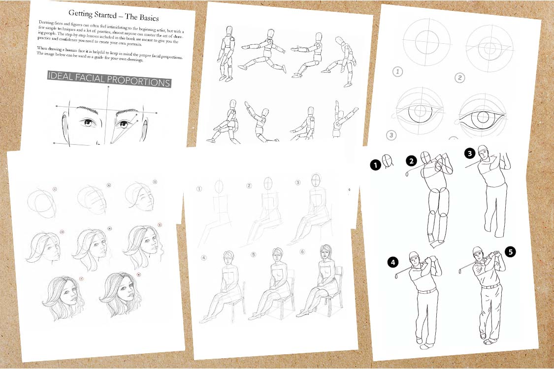 How to Draw People: Step-by-Step Face and Figure Drawing Projects