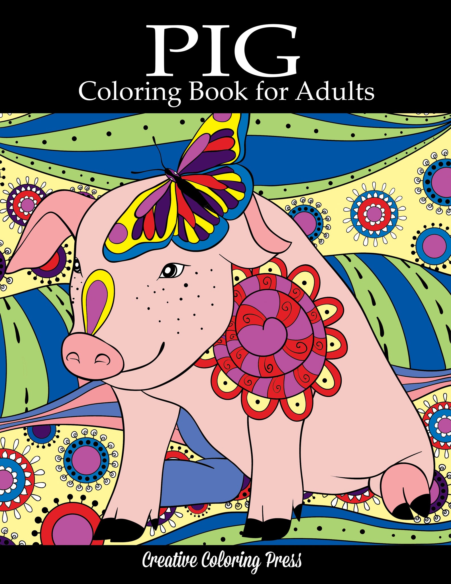 Pig Coloring Book for Adults